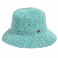 Καπέλο γυναικείο ψάθινο τιρκουάζ Women's Straw Bucket Hat Turquoise