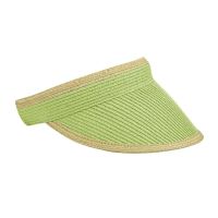 Καπέλο γείσο πιάστρα ψάθινο λάιμ  Women Straw Visor Hat