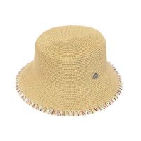 Women's Summer Straw Bucket Hat Camel