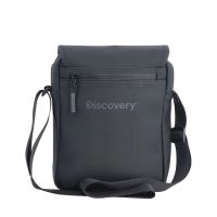 Τσάντα ώμου ανδρική με καπάκι μαύρη Discovery Reef D01302.06 Black