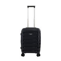 Βαλίτσα σκληρή  μικρή επεκτάσιμη μαύρη Seagull SG180 - S