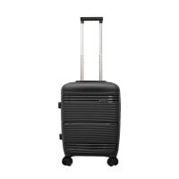 Βαλίτσα σκληρή  μικρή επεκτάσιμη μαύρη Seagull SG182 - S