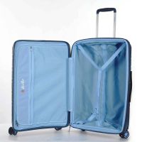 Βαλίτσα σκληρή μεσαία επεκτάσιμη μπλε με 4 ρόδες Dielle 100 60 cm