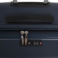 Βαλίτσα σκληρή μεσαία επεκτάσιμη μπλε με 4 ρόδες Dielle 100 60 cm