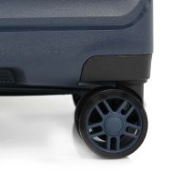 Βαλίτσα σκληρή μεσαία επεκτάσιμη μπλε με 4 ρόδες Dielle 100 60 cm