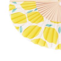 Βεντάλια γυναικεία ξύλινη με λεμόνια Helio Ferretti