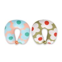 Μαξιλαράκι ταξιδιού με λουλούδια Helio Ferretti Macro Flower Pink