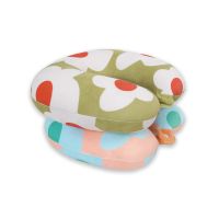 Μαξιλαράκι ταξιδιού με λουλούδια Helio Ferretti Macro Flower Olive Green