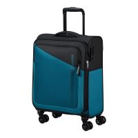 Βαλίτσα καμπίνας με τέσσερεις ρόδες μαύρο / μπλε American Tourister Daring Dash Softside Spinner luggage 55/20