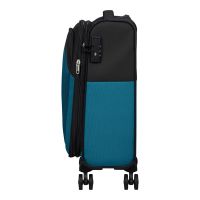 Βαλίτσα καμπίνας με τέσσερεις ρόδες μαύρο / μπλε American Tourister Daring Dash Softside Spinner luggage 55/20