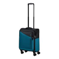 Βαλίτσα καμπίνας με τέσσερεις ρόδες μαύρο / μπλε American Tourister Daring Dash Softside Spinner luggage 55/20