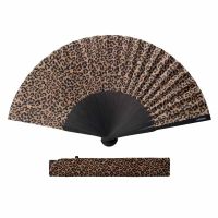 Βεντάλια ξύλινη animal print λεοπάρ Cedon Leo