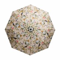 Ομπρέλα γυναικεία σπαστή μπεζ φλοράλ αυτόματο άνοιγμα - κλείσιμο Cedon Automatic Open - Close Folding Umbrella Alcyone