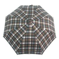 Ομπρέλα αυτόματη σπαστή καρώ Pierre Cardin Delta Automatic Folding Checked Umbrella Green