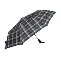 Ομπρέλα αυτόματη σπαστή καρώ Pierre Cardin Delta Automatic Folding Checked Umbrella Green