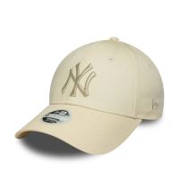 Women's Summer Cotton Cap New York Yankees New Era 9 Forty Metallic Logo Ecru