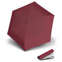 Ομπρέλα mini σπαστή μονόχρωμη μπορντό Knirps US.050 Ultra Light Slim Manual Folding Umbrella Bordeaux