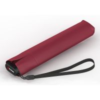 Ομπρέλα mini σπαστή μονόχρωμη μπορντό Knirps US.050 Ultra Light Slim Manual Folding Umbrella Bordeaux