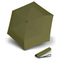 Ομπρέλα mini σπαστή μονόχρωμη λαδί Knirps US.050 Ultra Light Slim Manual Folding Umbrella Cardamom
