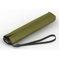 Ομπρέλα mini σπαστή μονόχρωμη λαδί Knirps US.050 Ultra Light Slim Manual Folding Umbrella Cardamom