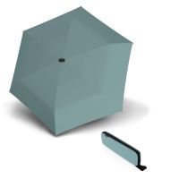 Ομπρέλα mini σπαστή μονόχρωμη σιέλ Knirps X4U Ultra Light Slim Manual Folding Umbrella Lake