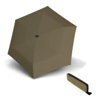 Ομπρέλα mini σπαστή μονόχρωμη λαδί Knirps X4U Ultra Light Slim Manual Folding Umbrella Olive