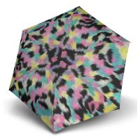 Ομπρέλα mini σπαστή πολύχρωμη Knirps X4U Ultra Light Slim Manual Folding Umbrella Furry