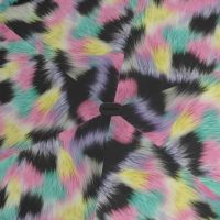 Ομπρέλα mini σπαστή πολύχρωμη Knirps X4U Ultra Light Slim Manual Folding Umbrella Furry