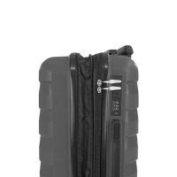 Βαλίτσα σκληρή  μικρή επεκτάσιμη γκρι Seagull SG180 - S