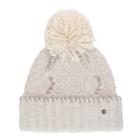 Women's Winter Beanie With Pom - Pon Chaos Destiny Parchment