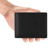 Πορτοφόλι δερμάτινο οριζόντιο μαύρο Camel Active Cliff Wallet Black