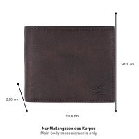 Πορτοφόλι δερμάτινο μικρό οριζόντιο καφέ Camel Active Discover Wallet Brown