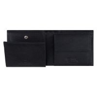 Πορτοφόλι δερμάτινο μικρό οριζόντιο μαύρο Camel Active Discover Wallet Black