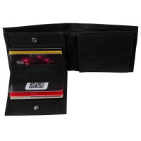 Πορτοφόλι δερμάτινο μικρό οριζόντιο μαύρο Camel Active Discover Wallet Black