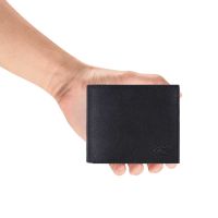 Πορτοφόλι δερμάτινο μικρό οριζόντιο μαύρο Camel Active Discover Wallet Black