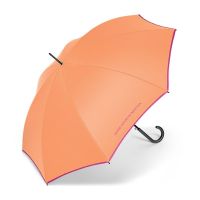 Ομπρέλα μεγάλη αυτόματη πορτοκαλί με ρέλι United Colors of Benetton Long Stick Umbrella Nectarine