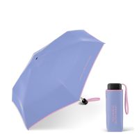 Ultra Mini Flat Folding Umbrella United Colors Of Benetton Greboble Mountain Bluebird