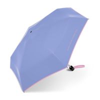 Ομπρέλα μίνι σπαστή πλακέ χειροκίνητη σιέλ με ρέλι United Colors Of Benetton Ultra Mini Flat Folding Umbrella Mountain Bluebird