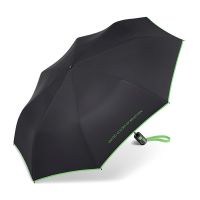 Ομπρέλα σπαστή αυτόματη μαύρη με ρέλι United Colors Of Benetton Mini AC Folding Umbrella Black