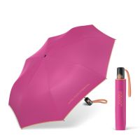Ομπρέλα σπαστή αυτόματη φούξια με ρέλι United Colors Of Benetton Mini AC Folding Umbrella Innuendo