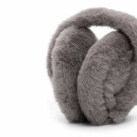 Γυναικεία γούνινα καλύμματα αυτιών γκρι Emily & Noah Hara Earmuff