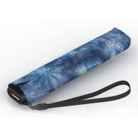 Ομπρέλα mini σπαστή λαχούρια μπλε Knirps US.050 Ultra Light Slim Manual Folding Umbrella Paisley Blue