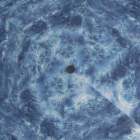 Ομπρέλα mini σπαστή λαχούρια μπλε Knirps US.050 Ultra Light Slim Manual Folding Umbrella Paisley Blue