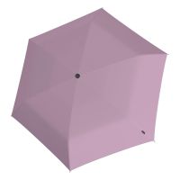 Ομπρέλα σπαστή αντηλιακή με αυτόματο άνοιγμα - κλείσιμο ροζ Knirps U.200 Ultra Light Slim Duomatic Folding Heat Shield Umbrella Pink With Black Coating