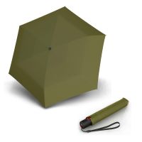 Automatic Open - Close Ultra Light Slim Folding Umbrella Knirps U.200 Duomatic Cardamom