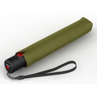 Ομπρέλα σπαστή αυτόματο άνοιγμα - κλείσιμο λαδί Knirps U.200 Ultra Light Slim Duomatic Folding Umbrella Cardamom