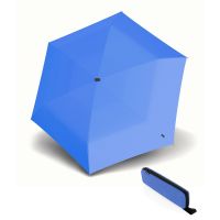 Ομπρέλα mini σπαστή μονόχρωμη μπλε Knirps X4U Ultra Light Slim Manual Folding Umbrella Neon Blue
