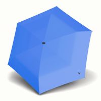 Ομπρέλα mini σπαστή μονόχρωμη μπλε Knirps X4U Ultra Light Slim Manual Folding Umbrella Neon Blue