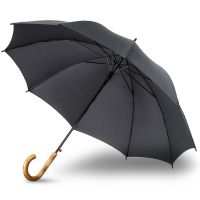 Ομπρέλα μεγάλη αυτόματη μαύρη με ξύλινη λαβή Knirps A.771 Stick Long AC Black