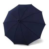 Ομπρέλα μεγάλη αυτόματη μπλε με ξύλινη λαβή Knirps A.771 Stick Long AC Navy